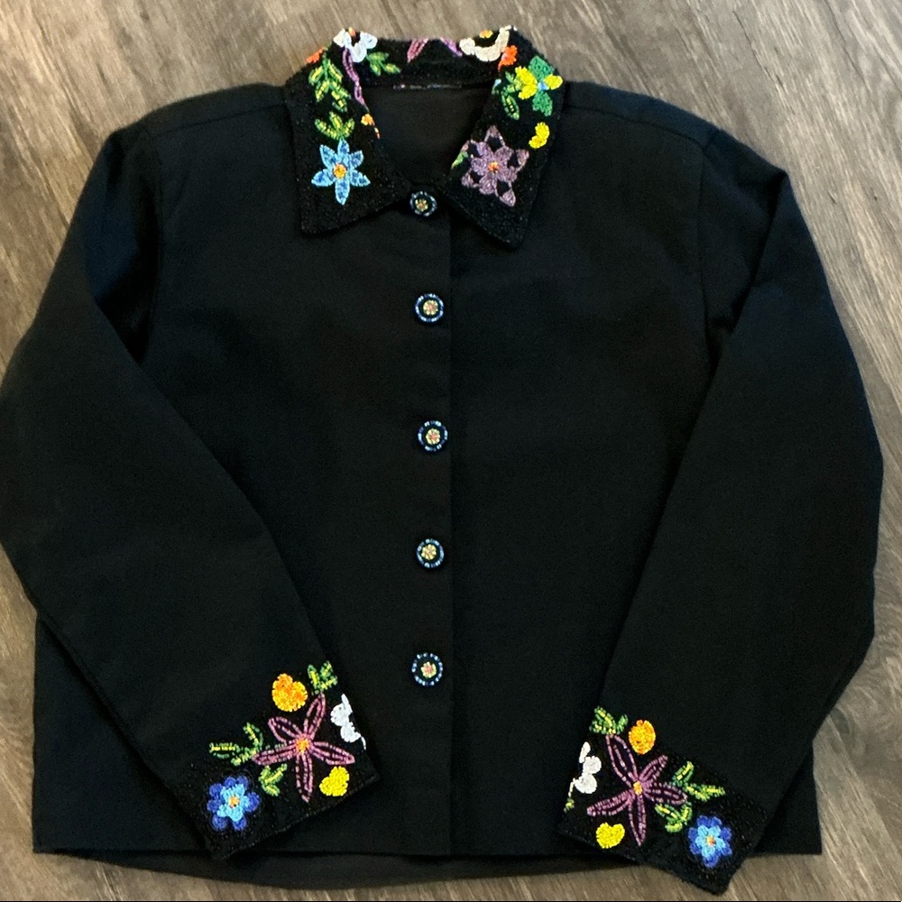 Beaded Black Jacket
